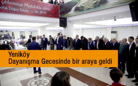 Yeniköy Dayanışma Gecesinde bir araya geldi