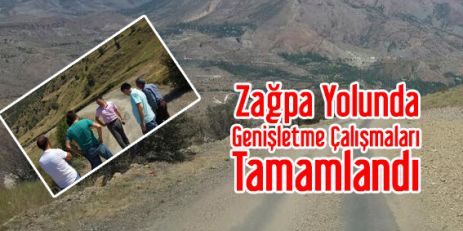 Zağpa Yolunda Genişletme Çalışmaları Tamamlandı