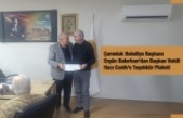 Çamoluk Belediye Başkanından Başkan Vekiline Teşekkür Belgesi