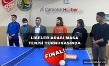 Liseler Arası Masa Tenisi Turnuvasında Final