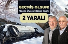 Geçmiş Olsun! Meclis Üyeleri Kaza yaptı  2 Yaralı