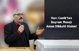Çamoluk Dernek Başkanı Hacı Canik'ten Bayram...