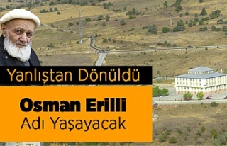 Yanlıştan Dönüldü Osman Erilli Adı Yaşayacak