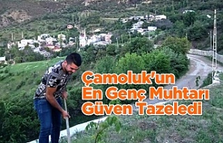 Çamoluk'un En Genç Muhtarı Güven Tazeledi