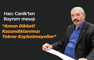 Hacı Canik'ten Bayram Mesajı