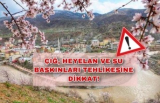 Çığ, Heyelan, ve Su Baskınlarına Dikkat !