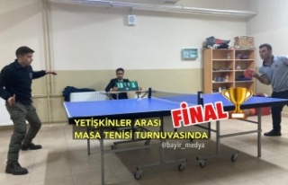 Yetişkinler Arası Tenis Turnuvasında Final!