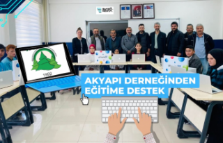 Akyapı Derneği Bilgisayar Sınıfı Kurdu!