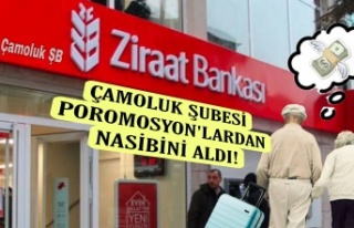 Ziraat Bank Çamoluk Şubesi promosyonlardan Nasibini...