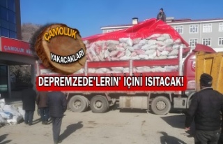 Çamoluk Yakacakları Depremzedelerin İçini Isıtacak!