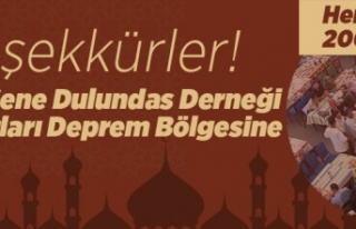 Teşekkürler! Bu sene Dulundas Mahallesi İftarları...