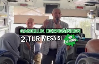 Çamoluk Derneğinden Yoğun 2.Tur Seçim Mesaisi