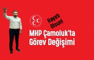 Çamoluk MHP Teşkilatında Görev Değişimi