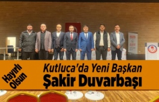 Kutluca'da Yeni Başkan Şakir Duvarbaşı