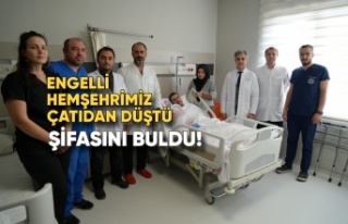 Engelli Hemşehrimiz Çatıdan Düştü Şifa Bularak...