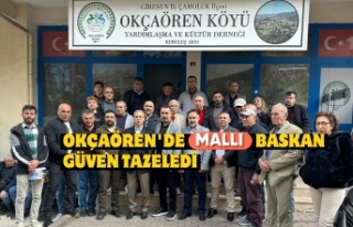 Okçaören'de Mallı Başkan Güven Tazeledi!