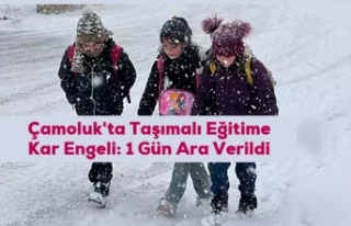 Çamoluk'ta Taşımalı Eğitime Kar Engeli:...
