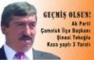 Ak Parti Çamoluk ilçe Başkanı Şinasi Tekoğlu...
