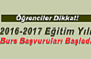 Burs Başvuruları başlıyor