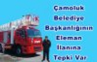 Çamoluk Belediyesi verdiği ilanla tepki topladı
