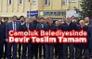 Çamoluk Belediyesinde Devir Teslim Tamam