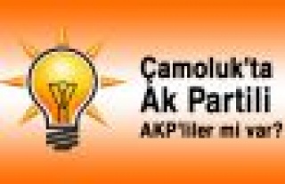 Çamoluk'ta Ak Partili “AKP'liler“ mi var?