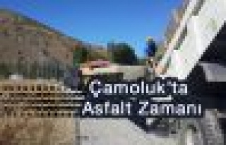 Çamoluk'ta Asfalt Zamanı