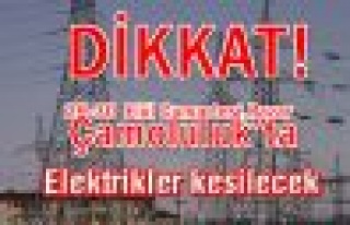 Dikkat! Cumartesi ,Pazar Çamoluk'ta elektrik kesintisi...