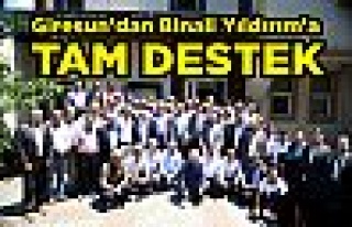 Giresun'dan Binali Yıldırım'a Destek