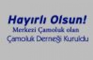 Hayırlı olsun! Çamoluk Derneği Kuruldu