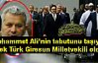 Muhammed Alinin tabutunu taşıyan Tek Türk Giresun'lu