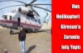 Rus Helikopteri Giresunda Zorunlu İniş Yaptı