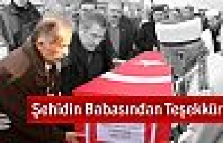 Şehidin Babasından Teşekkür