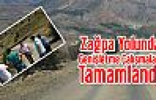 Zağpa Yolunda Genişletme Çalışmaları Tamamlandı