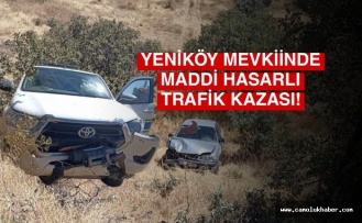Yeniköy Kırsalında Maddi Hasarlı Trafik Kazası Meydana Geldi!