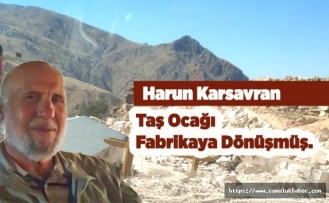 Mermer Ocağı Fabrikaya Dönüşmüş.