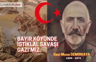 Bayır Köyünde İstiklal Savaşı Gazimiz.