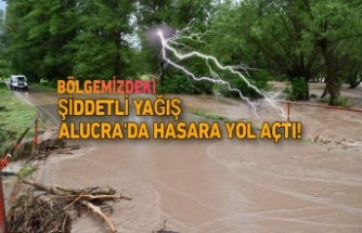 Bölgede Yağan Şiddetli Yağışlar Komşuda Hasara Yol Açtı