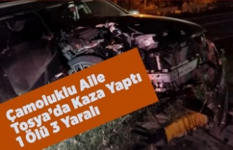 Çamoluklu Aile Tosya'da Kaza Yaptı 1 Ölü