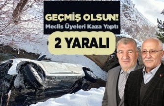 Geçmiş Olsun! Meclis Üyeleri Kaza yaptı  2 Yaralı