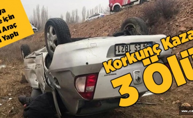 Alucra'ya Cenaze İçin Giden Araç Kaza Yaptı  3 Ölü