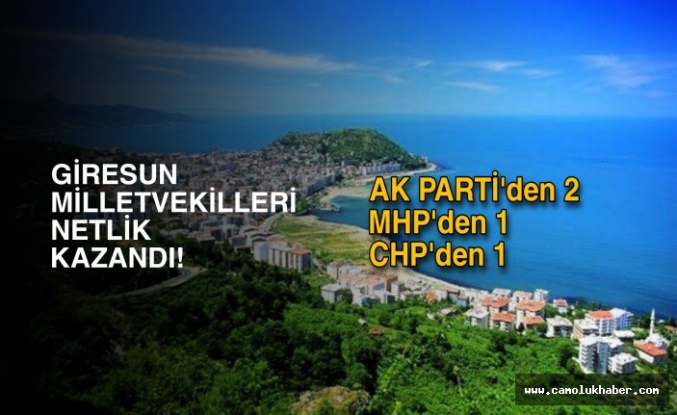 İşte Giresun Milletvekillerimiz!