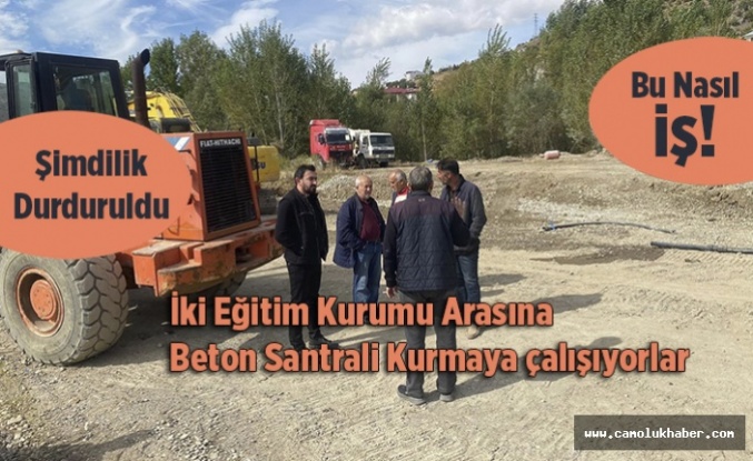 Bu Nasıl iş?  İki Okul Arasına Beton Santrali Kurmak