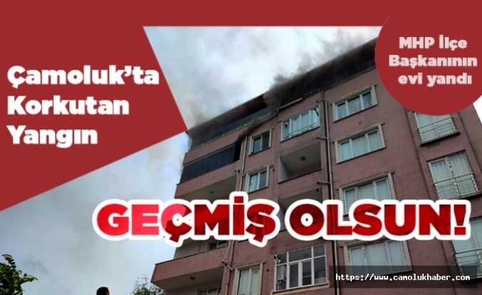 Çamoluk'ta Yangın Facianın Eşiğinden Dönüldü