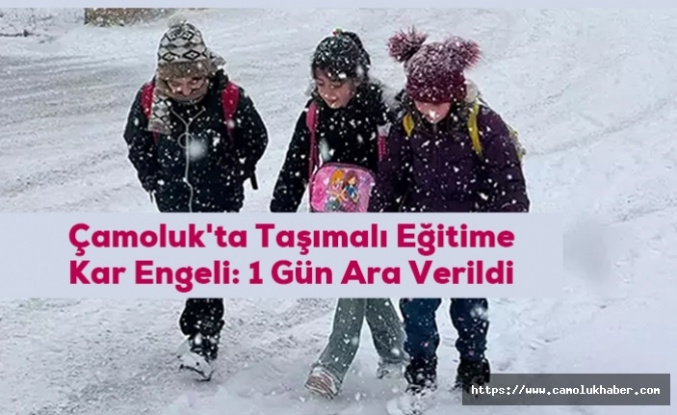 Çamoluk'ta Taşımalı Eğitime Kar Engeli: 1 Gün Ara Verildi