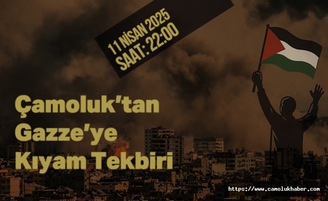 Çamoluk'tan Gazze'ye Yükselen Tekbir Sesleri