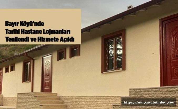 Bayırköyü'nde Tarihi Hastane Lojmanları Yenilendi ve Hizmete Açıldı