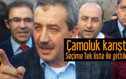Çamoluk Karıştı, Seçimler Tek Liste ile yapılyor