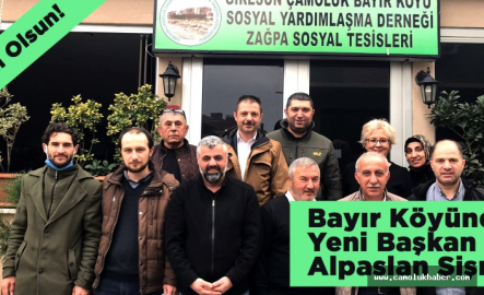 Bayır Köyünde Yeni Başkan Alpaslan Şişman