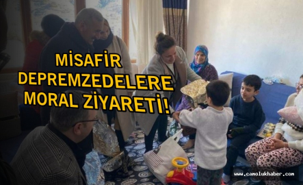Kaymakam Berber'den Misafir Depremzedelere Moral Ziyareti!